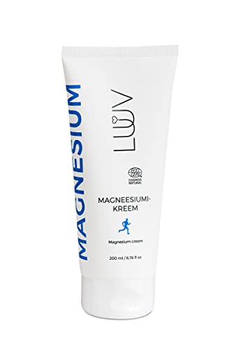 LUUV Magnesium Cream, 200 ml / 6.76 Fl oz, Ecocert