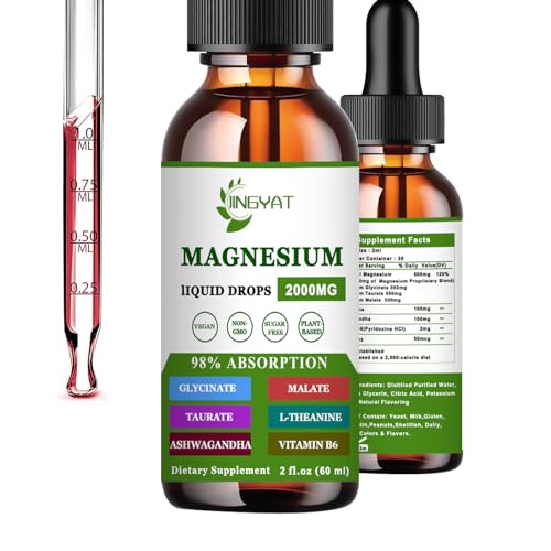 Triple Calm Magnesium Liquid 2000 mg, Highly Bioavailable Chelated Magnesium