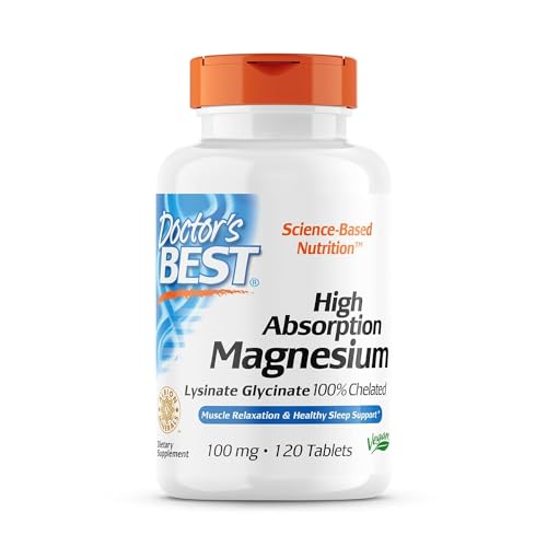 Doctor's Best High Absorption Magnesium Glycinate Lysinate, 100% Chelated, TRACCS,