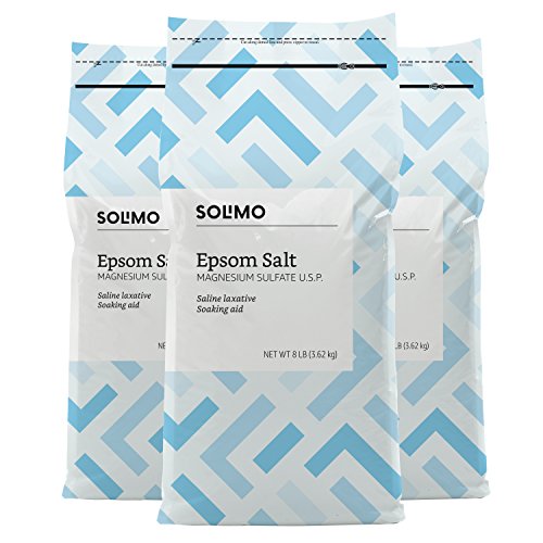 Amazon Brand - Solimo Epsom Salt Soak, Magnesium Sulfate USP,
