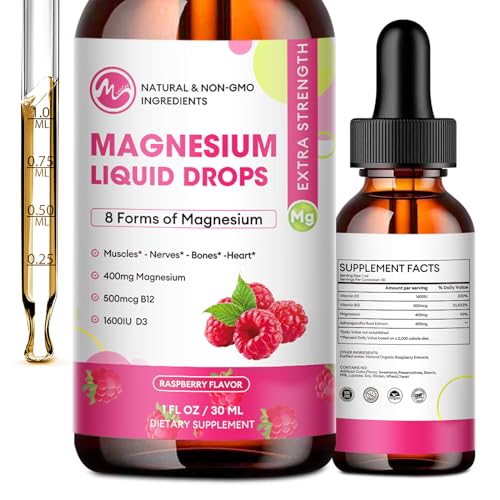 Liquid Magnesium Complex, Magnesium Glycinate, Malate,Taurate, Citrate, High Absorption 8-in-1