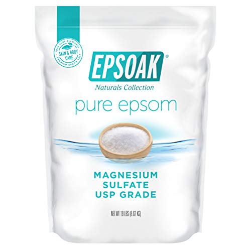 Epsoak Epsom Salt 19 lb Resealable Bulk Bag, Magnesium Sulfate